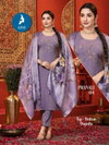 Pranali By Kaya Roman Shimmer Wholesale Kurti With Bottom Dupatta In India